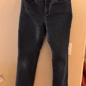 NYDJ Dark Blue Straight Leg Women's Jeans